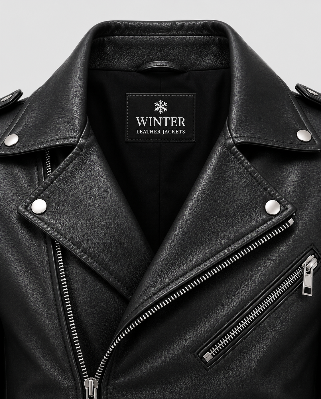 Boulevard Black Leather Biker Jacket
