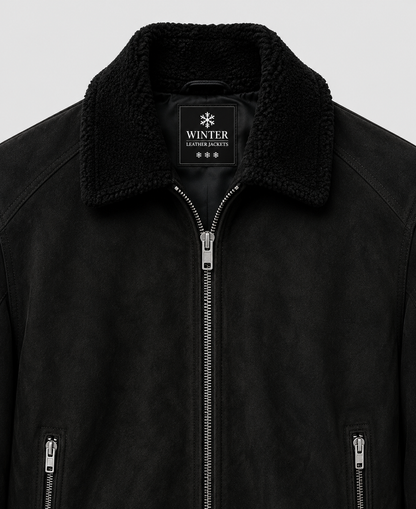 Black Suede Leather Jacket