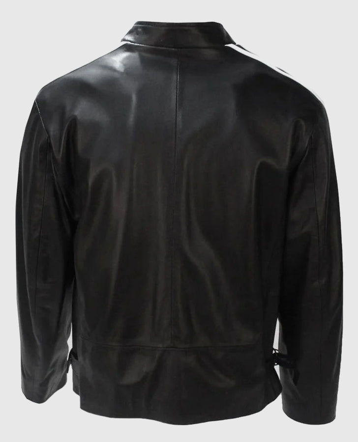 Mel Gibson Lethal Weapon Cafe Racer Leather Jacket