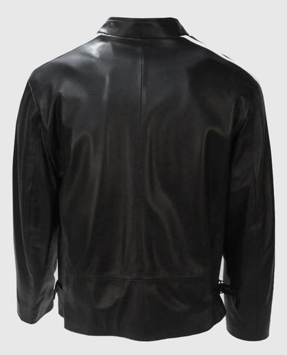 Mel Gibson Lethal Weapon Cafe Racer Leather Jacket