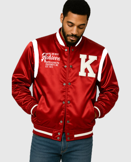 Kappa Alpha Psi Red & White Varsity Jacket