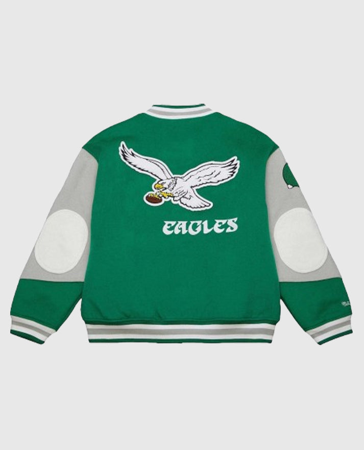 Kylie Kelce 90s Eagles Letterman Jacket