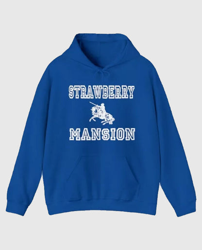 Strawberry Mansion Blue Pullover Hoodie