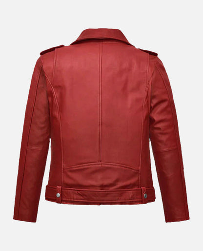 Freaky Millie Red Leather Jacket