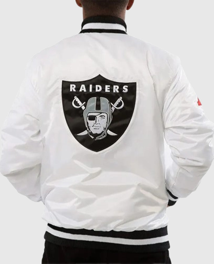 Mark Davis Las Vegas Raiders White Jacket
