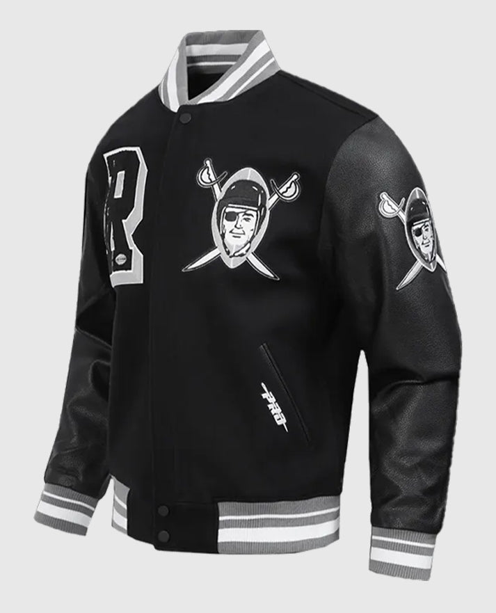 Las Vegas Raiders Best of Classic Rib Varsity Jacket