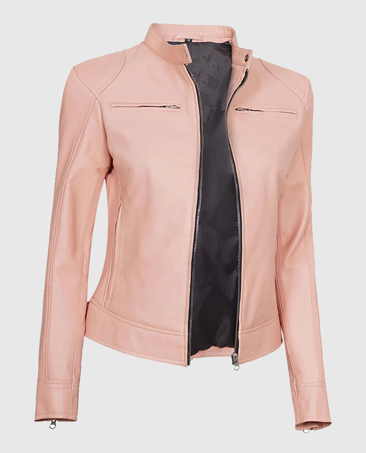 Light-Pink-Womens-Motorcycle-Cafe-Racer-Leather-Jacket
