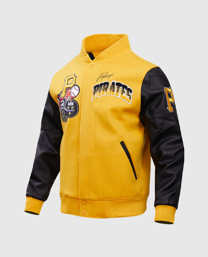 Men's MLB Pittsburgh Pirates Yellow Varsity Jacket