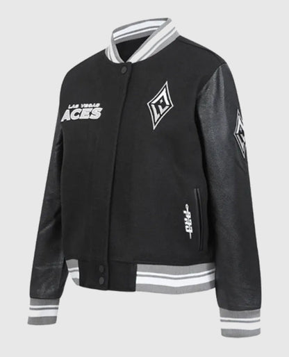 Retro Las Vegas Aces Classics Rib Varsity Jacket