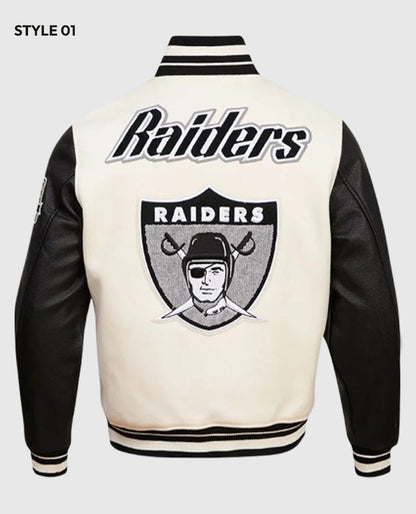 Las Vegas Raiders Retro Classic Rib Varsity Jacket
