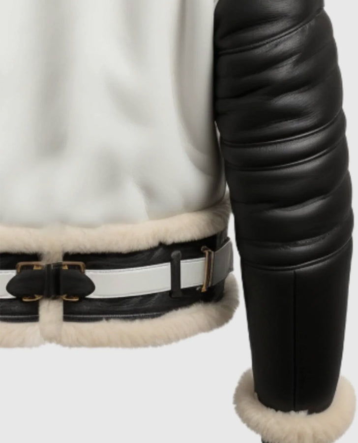 Mens-Aviator-B3-Bomber-Leather-Jacket-Black-&-White