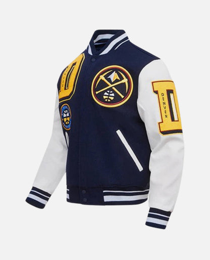 Men's NBA Denver Nuggets Rib Wool Varsity Jacket