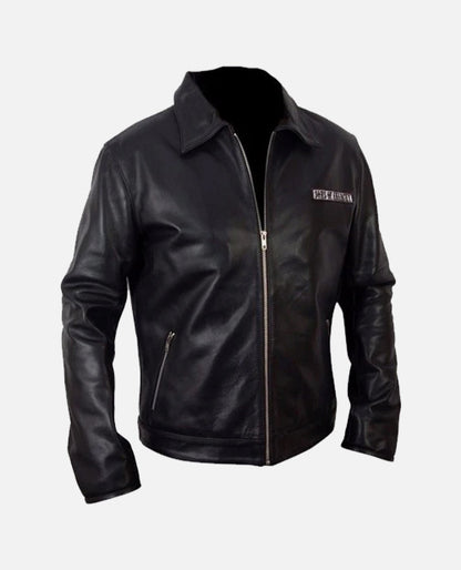 Sons Of Anarchy Black Biker Leather Jacket