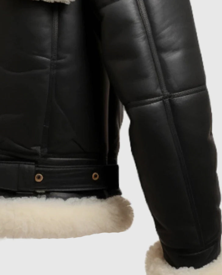 Mens-Aviator-B3-Bomber-Black-Leather-Jacket