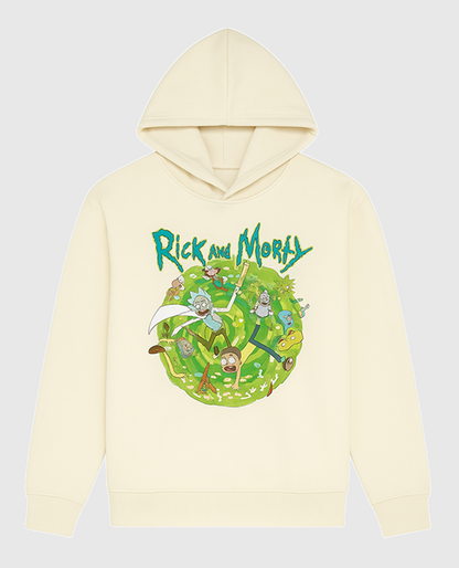 Rick and Morty Portal Collage Hoodie