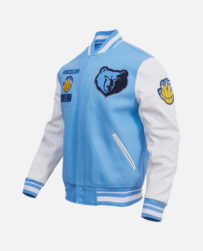 Men's NBA Memphis Grizzlies Rib Wool Varsity Jacket