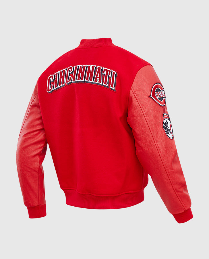 Men's MLB Cincinnati Reds Red Varsity Jacket