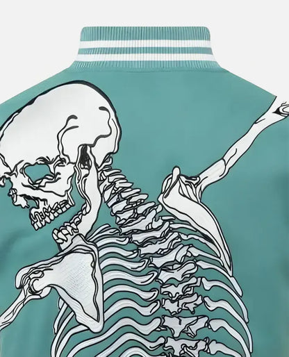 Rod Godspeed Skull Mint Varsity Jacket