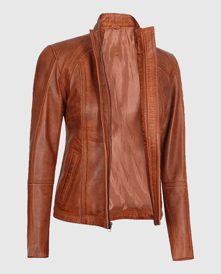 Womens-Acerra-Real-Cognac-Brown-Leather-Jacket