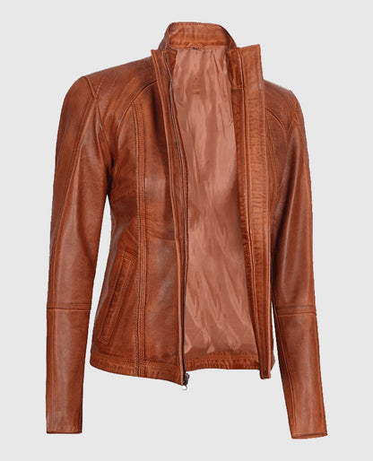 Womens-Acerra-Real-Cognac-Brown-Leather-Jacket