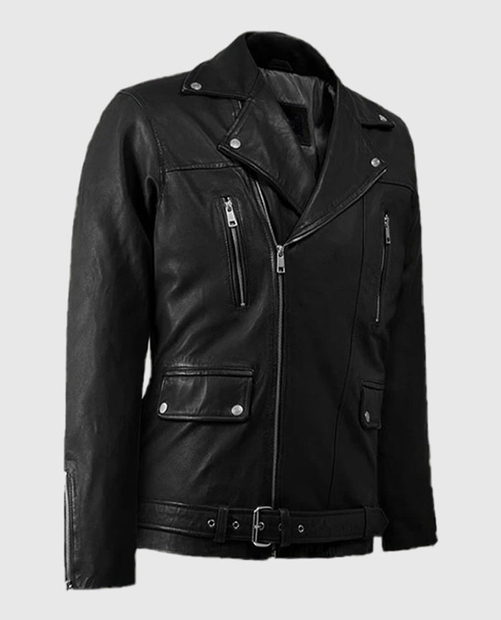 Dauntless Black Biker Leather Jacket