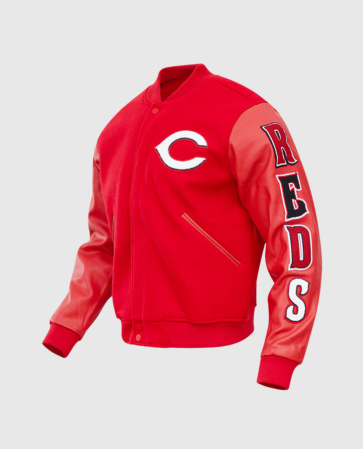 Men's MLB Cincinnati Reds Red Varsity Jacket