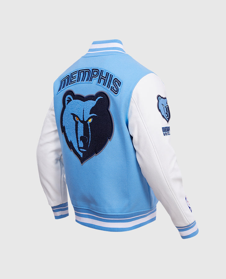 Men's NBA Memphis Grizzlies Rib Wool Varsity Jacket