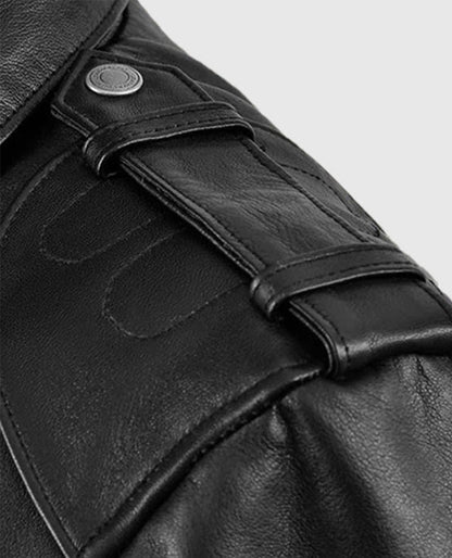 Deadwood Black Moto Leather Jacket