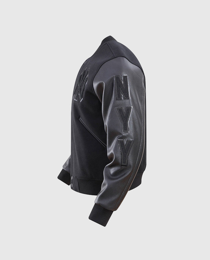 Men's MLB New York Yankees Black Varsity Jacket