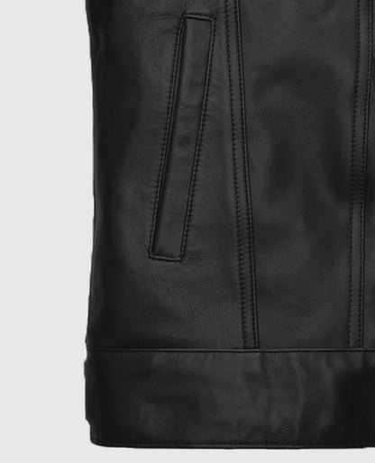 Jeff Goldblum Black Leather Jacket