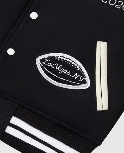 Las Vegas Raiders OVO Black Varsity Jacket