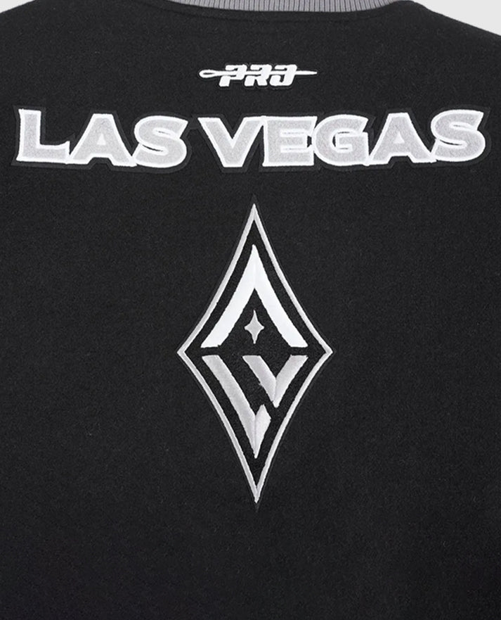 Retro Las Vegas Aces Classics Rib Varsity Jacket