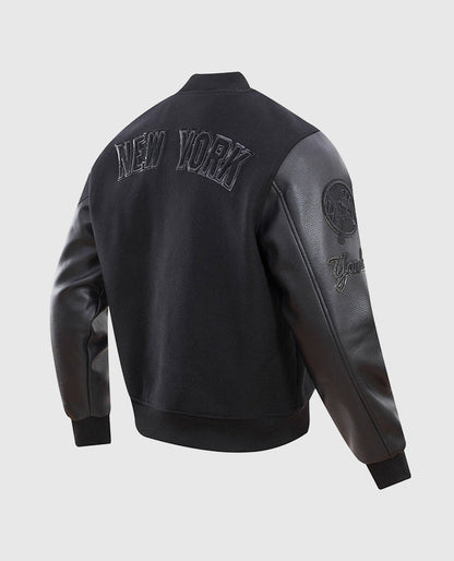 Men's MLB New York Yankees Black Varsity Jacket