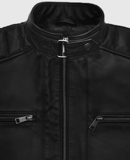 Andrew Tate Black Leather Jacket