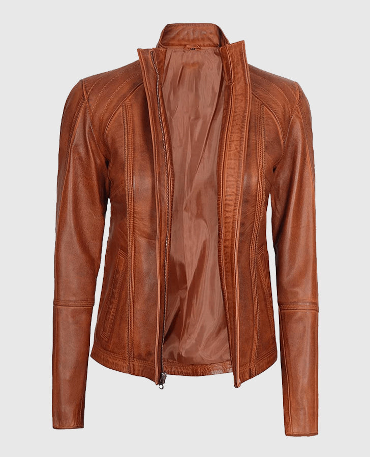 Womens-Acerra-Real-Cognac-Brown-Leather-Jacket