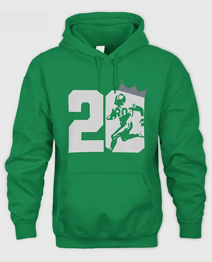 Eminem Barry Sanders Blue Hoodie