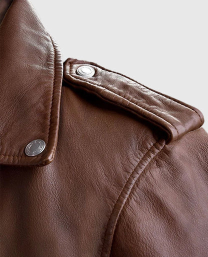 Men's Beast Spanish Brown Biker Leather Jackets