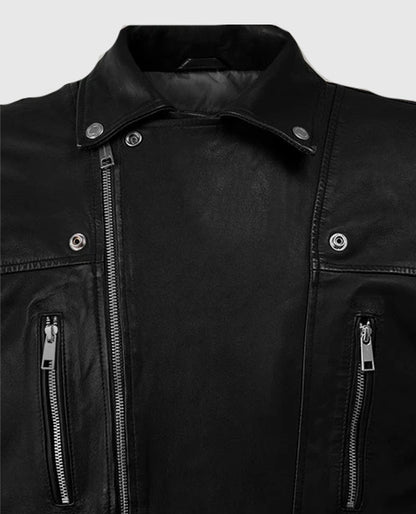 Dauntless Black Biker Leather Jacket