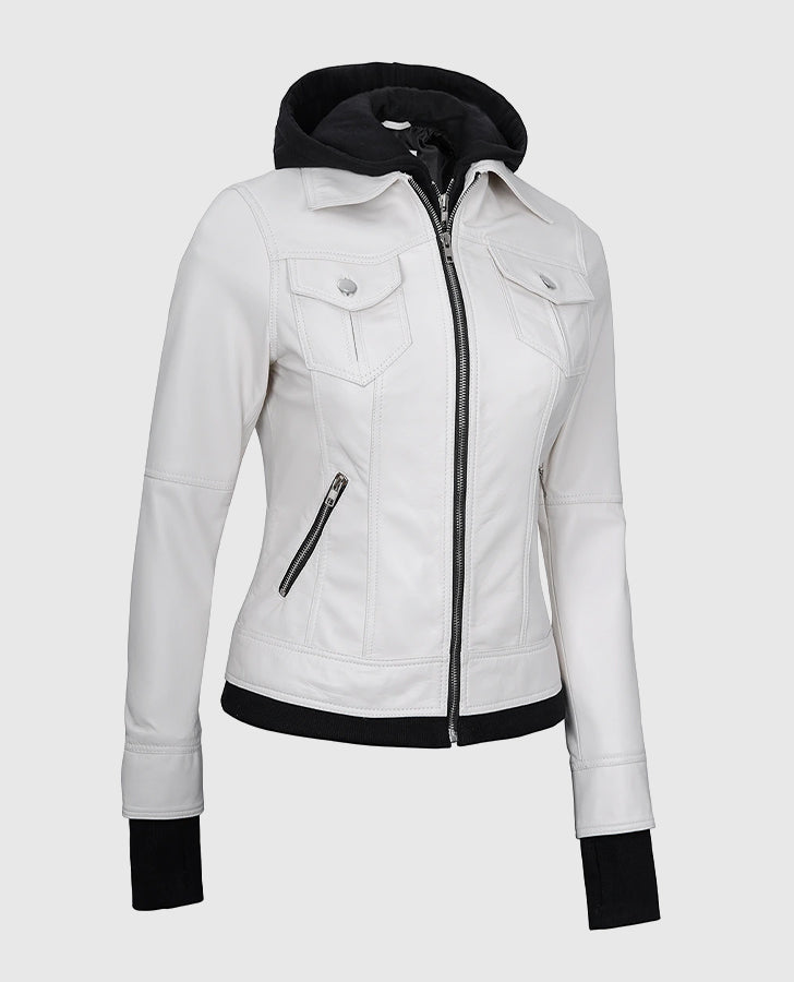 Womens-White-Bomber-Leather-Jacket-with-Hood