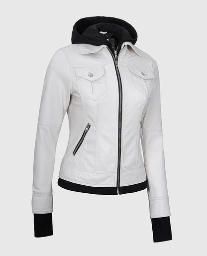 Womens-White-Bomber-Leather-Jacket-with-Hood