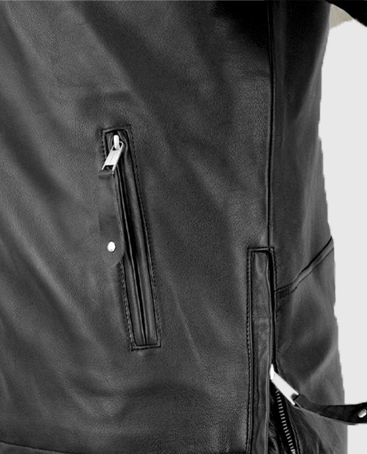 Keanu Reeves John Wick Biker Leather Jacket