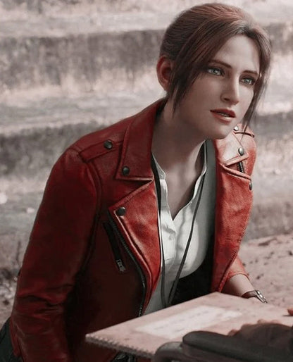 Resident Evil Infinite Darkness Claire Redfield Biker Jacket
