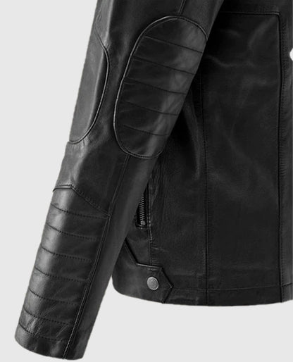 Men's Black Cafe Racer Jacket
