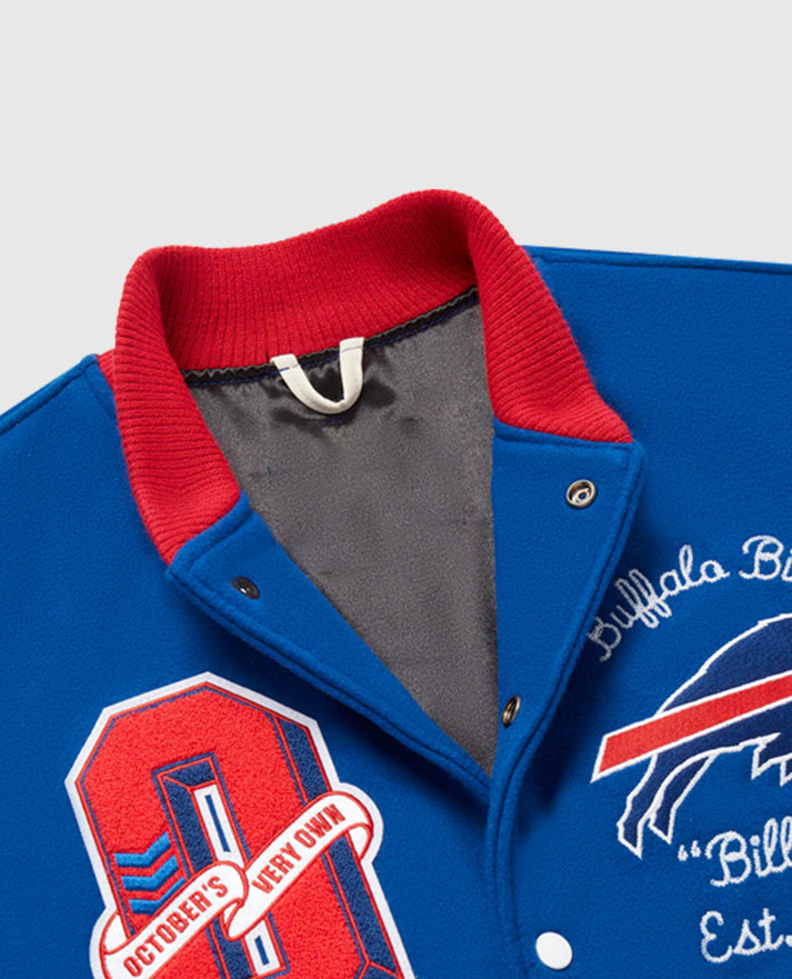 Buffalo Bills OVO Royal Full-Snap Varsity Jacket