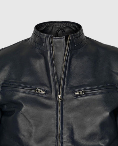 Vin Diesel Fast And Furious 6 Blue Leather Jacket