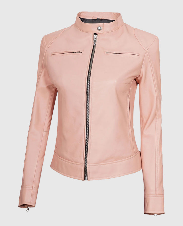 Light-Pink-Womens-Motorcycle-Cafe-Racer-Leather-Jacket