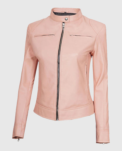 Light-Pink-Womens-Motorcycle-Cafe-Racer-Leather-Jacket