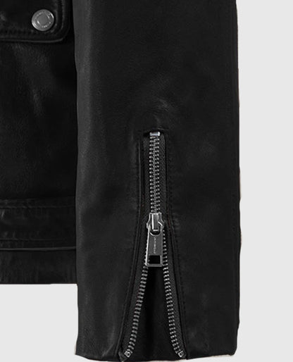 Dauntless Black Biker Leather Jacket