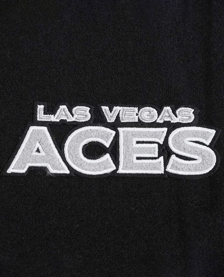 Retro Las Vegas Aces Classics Rib Varsity Jacket
