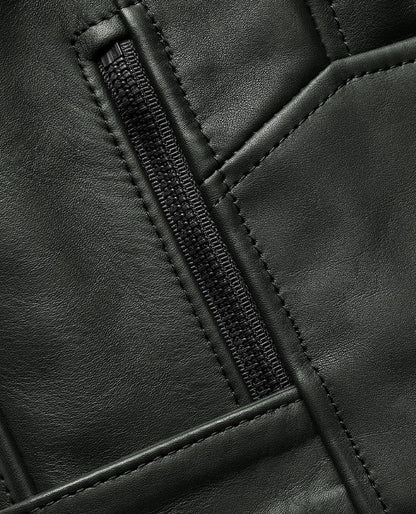 Men's Classic Biker Leather Vest